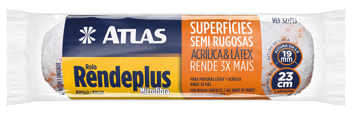 Atlas Rolo Rendeplus Microfibra Lã